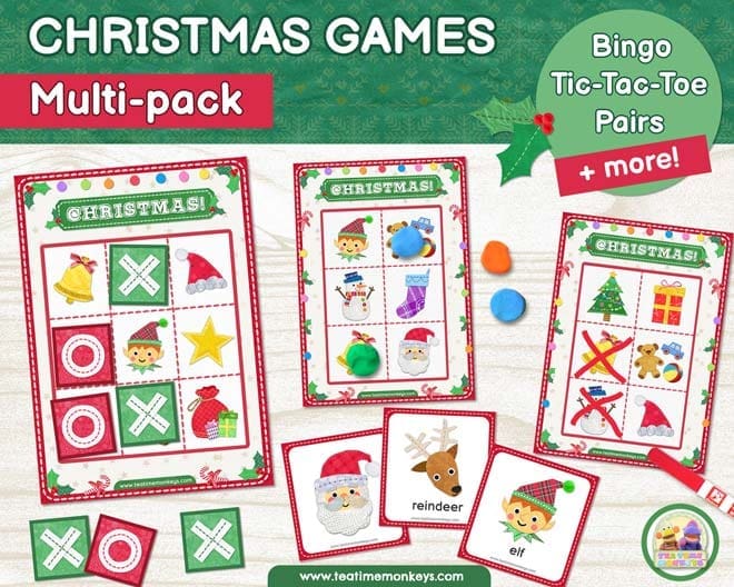 Christmas Games Multi-pack - Tea Time Monkeys