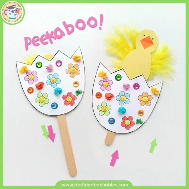Peekaboo Chick and Egg Craft