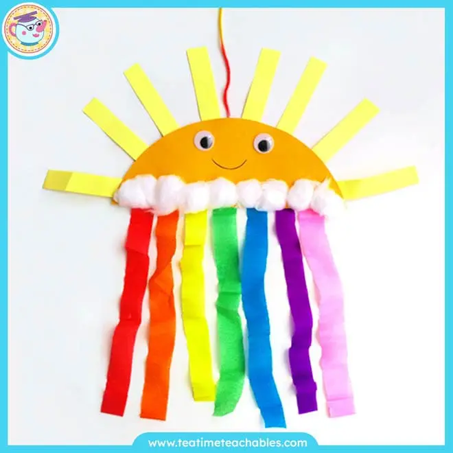Smiley Sun and Rainbow Craft