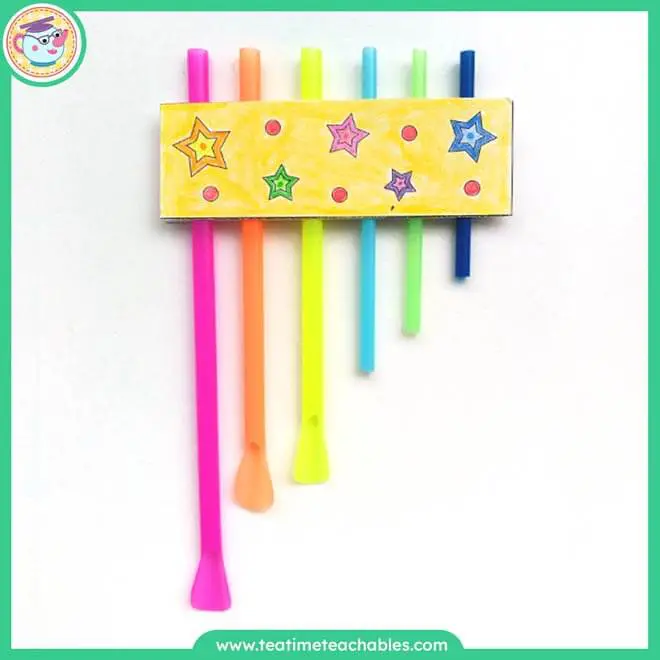 Drinking Straw Pan Pipes – Recycling Craft