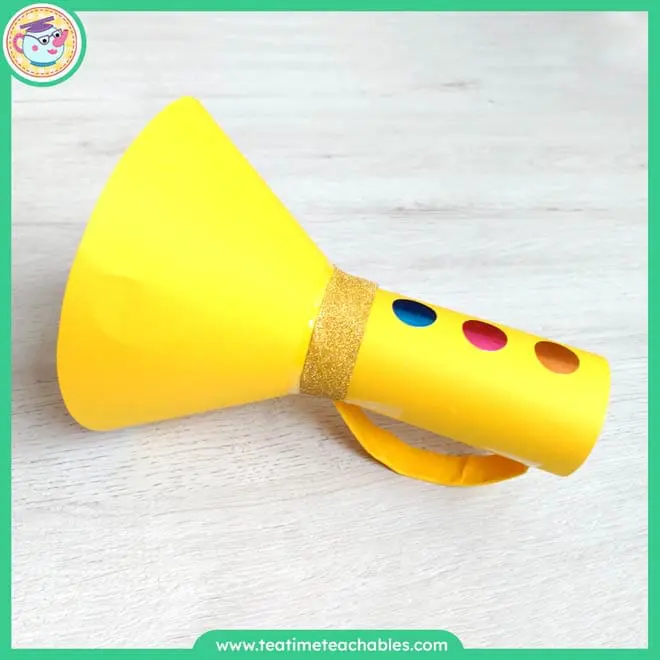Cardboard Tube Toy Trumpet Craft
