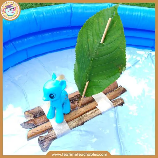 Five-Minute Twig Raft Craft