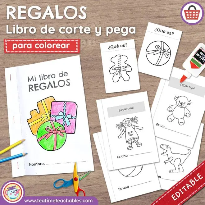 REGALOS – Un libro de corte y pega