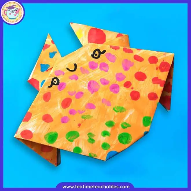 Paper Crab Craft – Easy Origami
