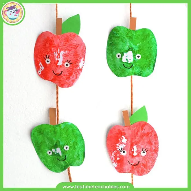 Apple Stamp Garland Craft