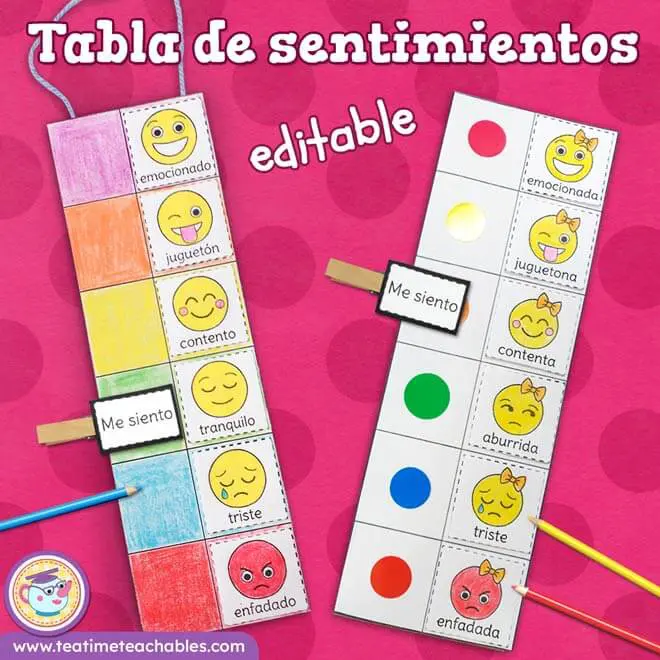 Tabla de Sentimientos – Actividad para Trabajar las Emociones