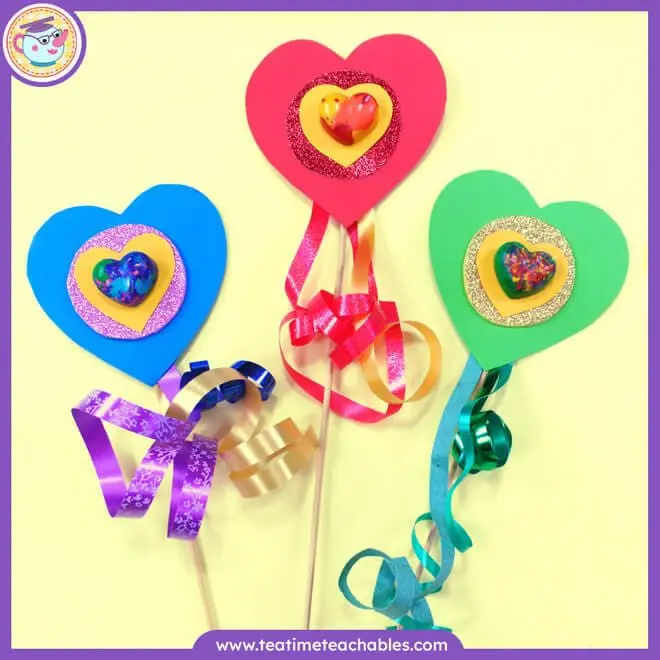 Melted Crayon Hearts – End of Year Gifts or Party Favors for Kids