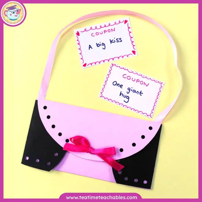 Mother’s Day Craft – Handbag Card with Coupons