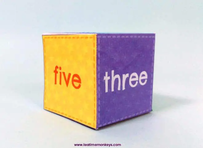 Santa´s Sack Game Dice - Tea Time Monkeys
