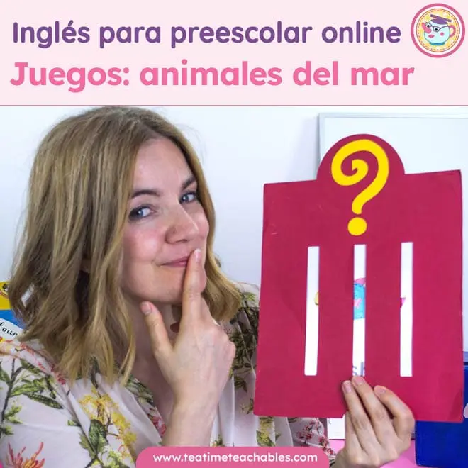 Inglés para preescolar online. Juegos de vocabulario: Animales del mar