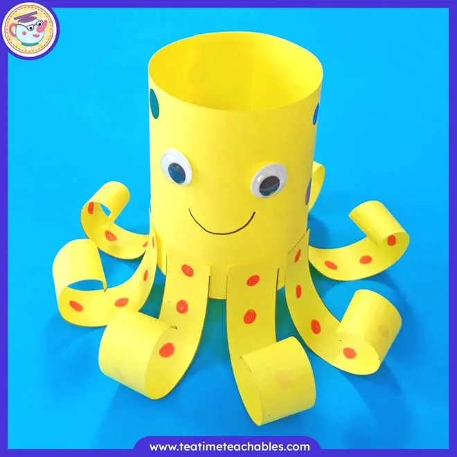 Easy Paper Octopus Craft