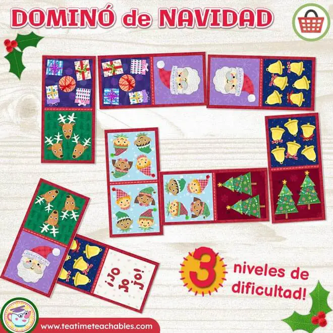 Dominó de Navidad para Imprimir