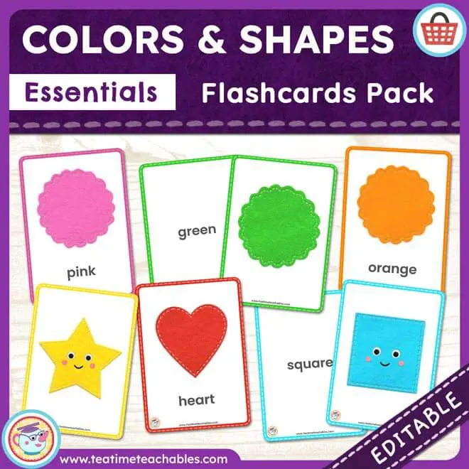 COLORS & SHAPES ESSENTIALS Flashcards Pack
