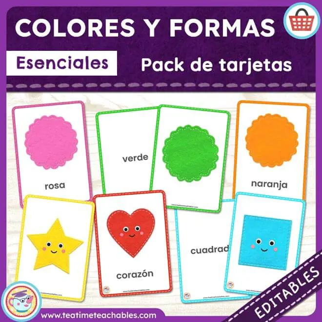 COLORES Y FORMAS ESENCIALES – Tarjetas Didácticas (Pack)