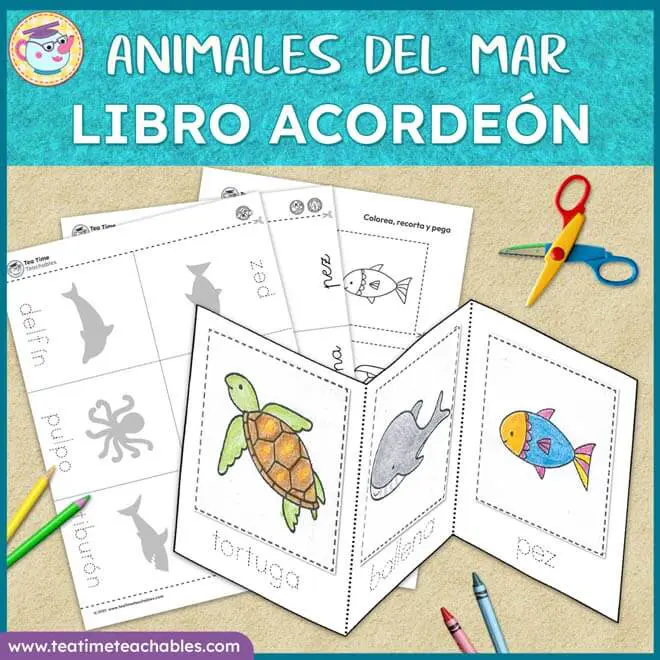 Animales del Mar Libro Acordeón