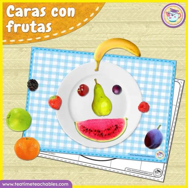 Caras con Frutas – Imprimible