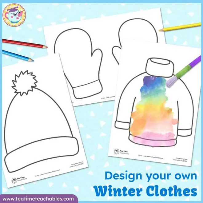 Design Your Own Winter Clothes Templates