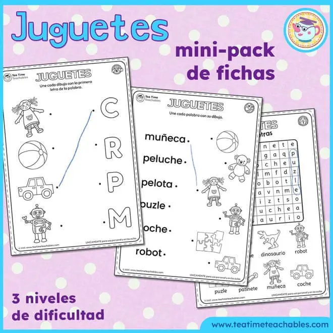 Juguetes – Mini-Pack de Fichas