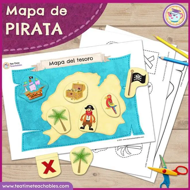 Mapa del Tesoro Juego Imprimible