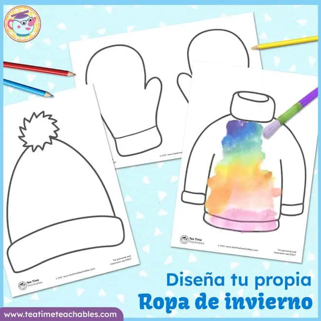 Plantillas de Ropa de Invierno – Actividad Creativa para el Invierno