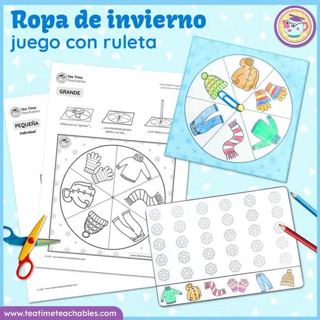 Ropa de Invierno Juego con Ruleta