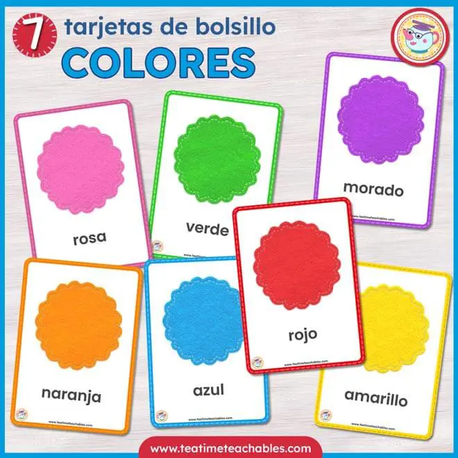 Tarjetas Didácticas – LOS COLORES