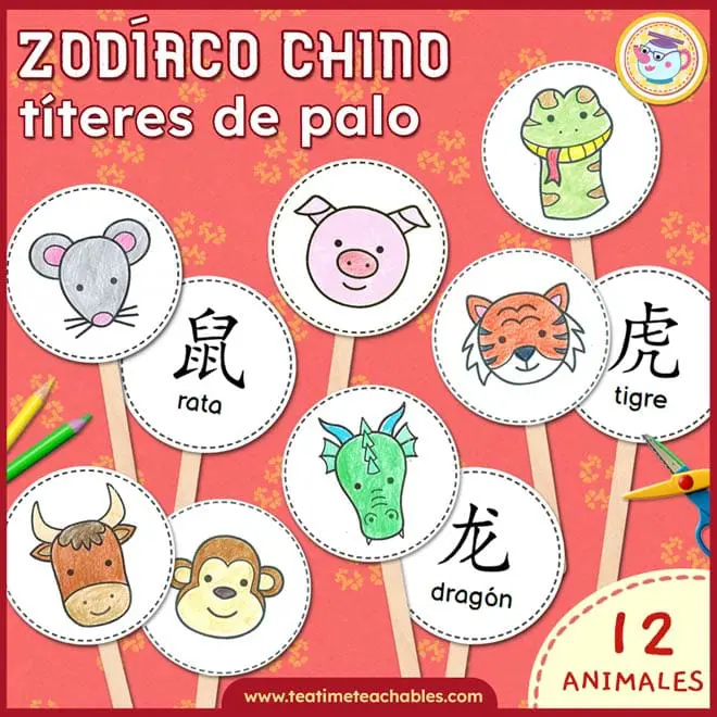 Animales del Zodíaco Chino – Títeres de Palo