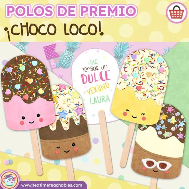 ¡CHOCO LOCO! Polos de Helado Imprimibles