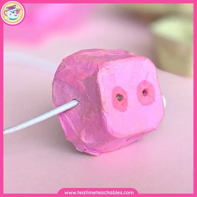Easy Mess-Free Pig Nose Craft